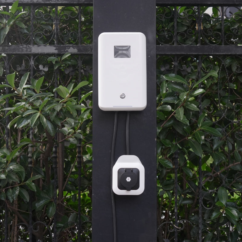 Carregador Wallbox MOREC EV com estação de carregamento EV de controle de aplicativo de soquete tipo 2 7KW - MC20AAPP