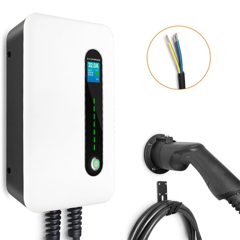 MOREC EV Wallbox Charger with Type 2 Plug 7KW APP Control EV Charging Station - F30APP