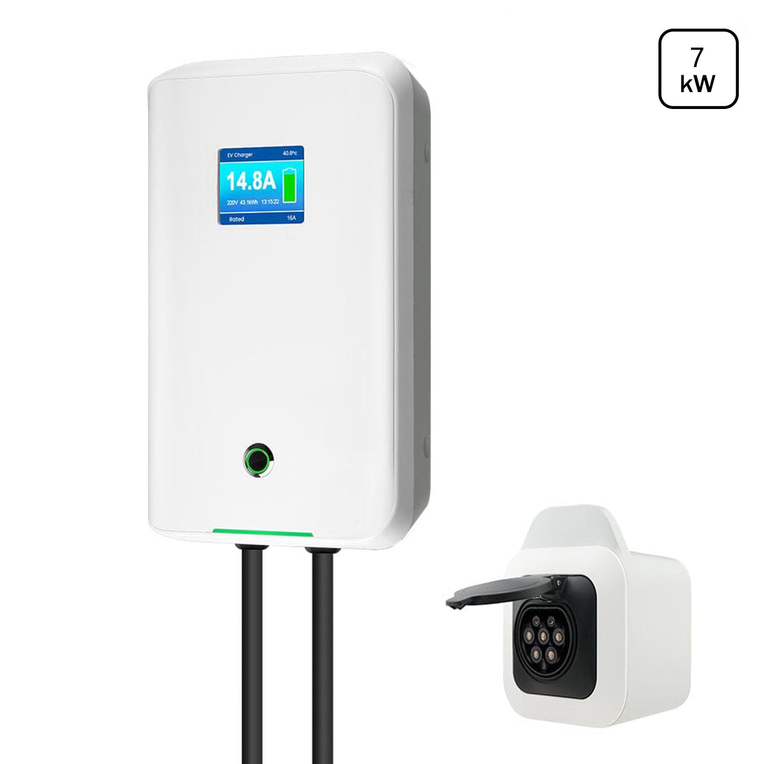  MOREC AC Wallbox 32A - Borne de recharge EV avec prise Type 2