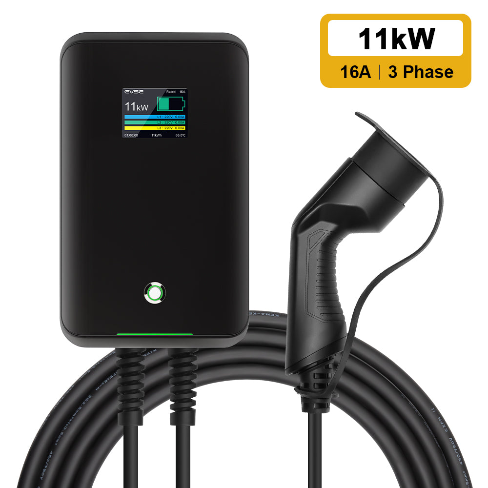 Carregador Wallbox MOREC EV com plugue tipo 2 7/11/22KW Estação de carregamento EV - MC20C