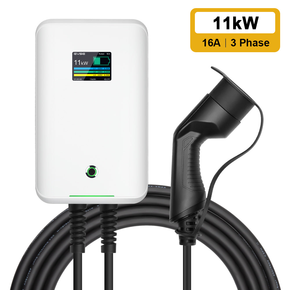 Cargador MOREC EV Wallbox con enchufe tipo 2 Estación de carga EV 7/11/22KW - MC20C