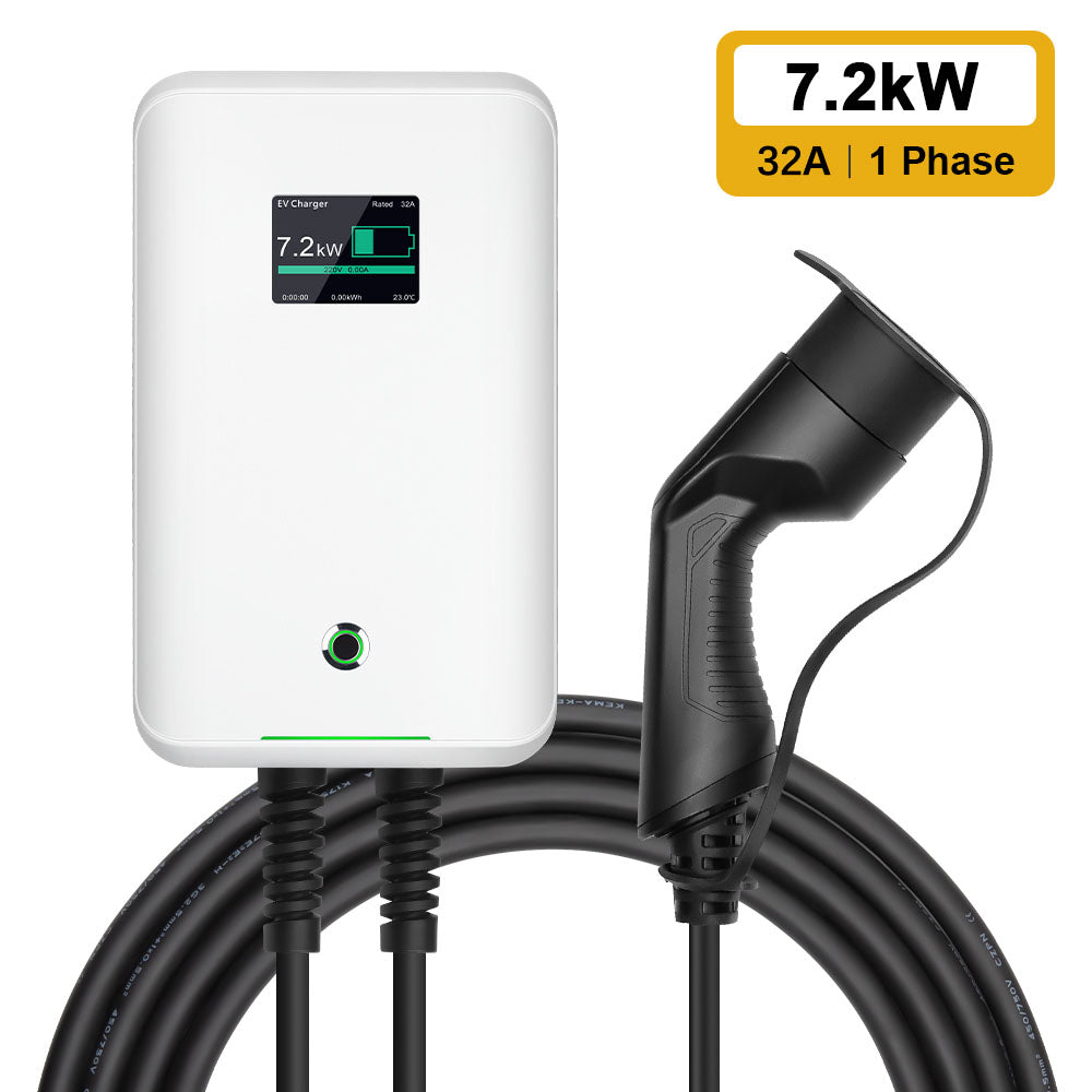 MOREC EV Wallbox Chargeur avec prise de type 2 Station de recharge EV 7/11/22KW - MC20C