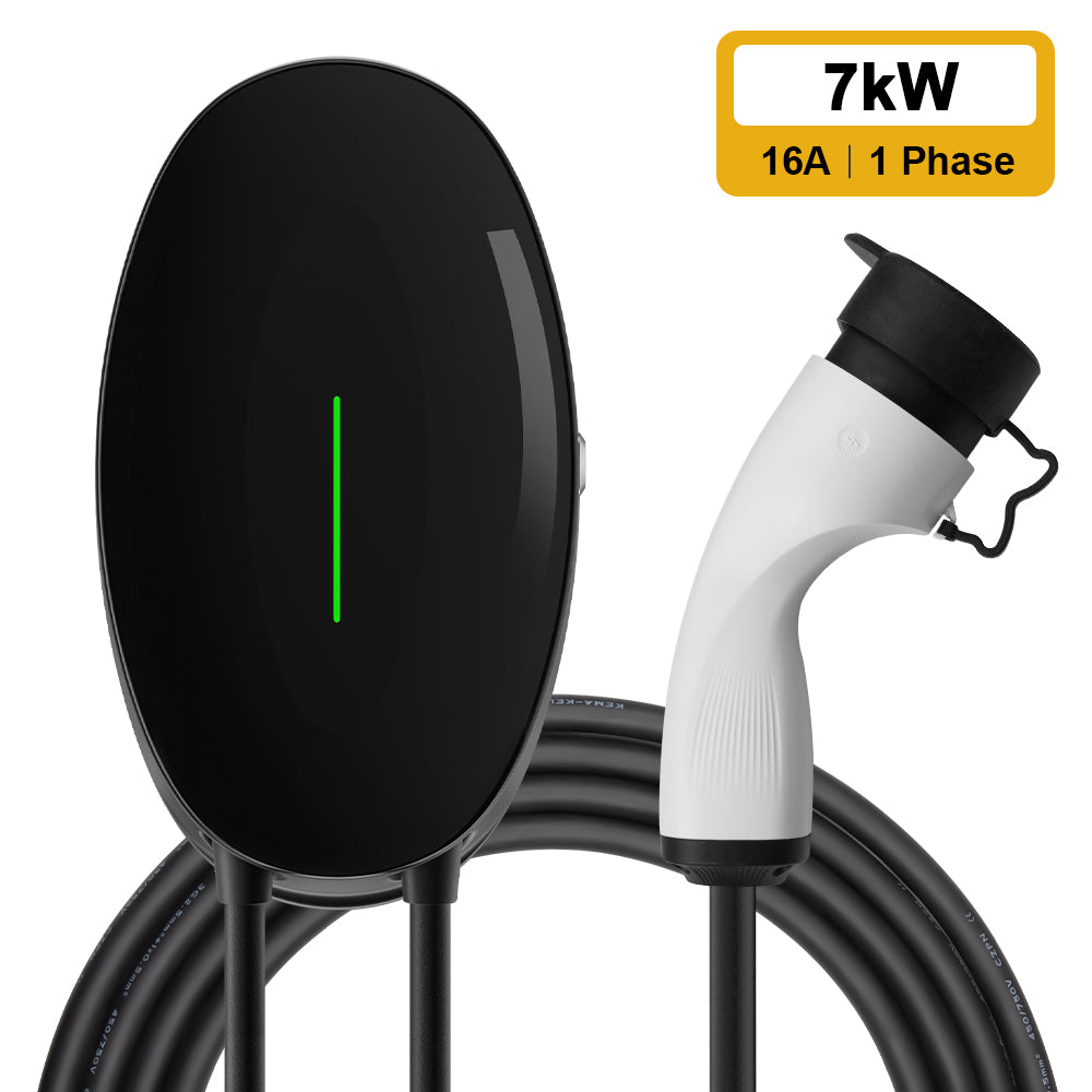 MOREC 7/11KW EV Wallbox with Charger Type 2 Plug Elliptical EV Charging Station - WB10T2