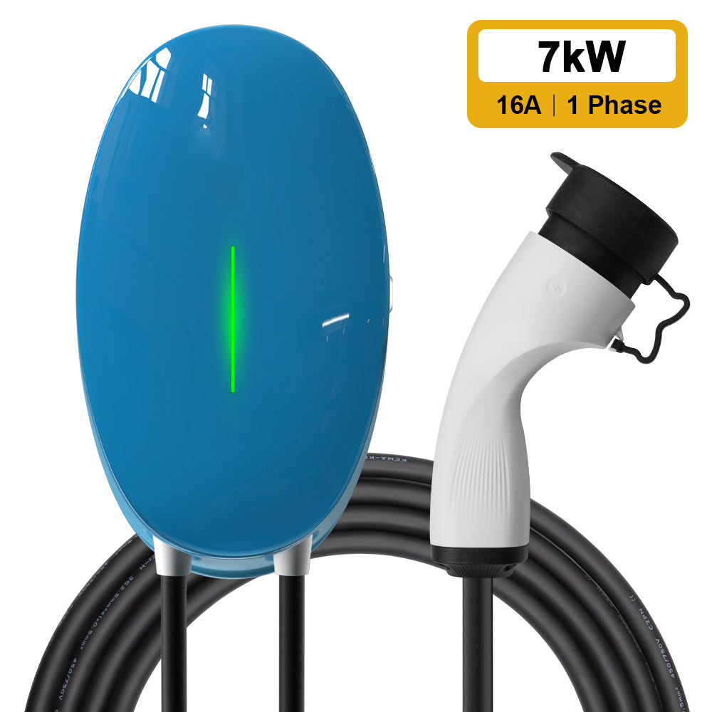 MOREC 7/11KW EV Wallbox with Charger Type 2 Plug Elliptical EV Charging Station - WB10T2