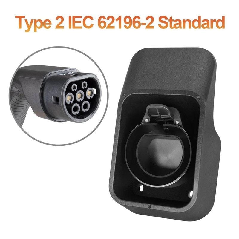 MOREC Type 2 Dummy Socket for IEC 62196-2 Plug EV Charger Hook Charging Cable Wallbox Charging Station Plug Holder